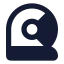 Astronaut icon with solid rounded style