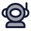 Astronaut icon with duotone standard style
