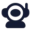 Astronaut icon with solid rounded style
