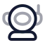 Astronaut icon with twotone rounded style