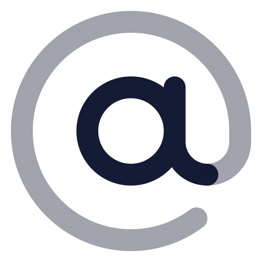 At Sign Icon in Bulk Rounded style
