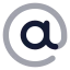 Atsign icon with bulk rounded style