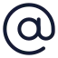 Atsign icon with stroke standard style