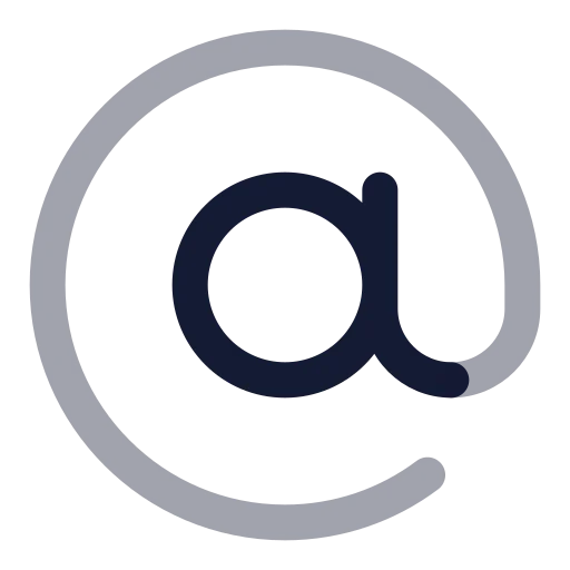 At Sign Icon in Twotone Rounded style