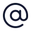 At icon with stroke rounded style
