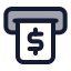Atm icon with duotone standard style