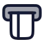 Atm icon with duotone rounded style