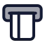 Atm icon with duotone standard style