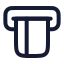 Atm icon with stroke rounded style