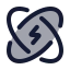 Atomicpower icon with duotone rounded style