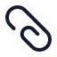 Attachment icon with duotone standard style