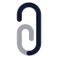 Attachment icon with bulk rounded style