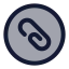 Attachmentcircle icon with duotone standard style