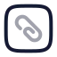 Attachmentsquare icon with twotone rounded style