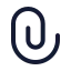 Attachment icon with stroke standard style