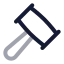 Auction icon with twotone rounded style