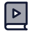 Audiobook icon with duotone standard style
