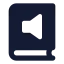 Audiobook icon with solid standard style