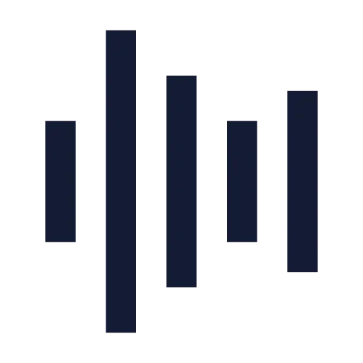 Audio Lines Icon in Solid Sharp style