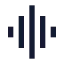 Audiolines icon with solid sharp style