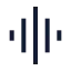 Audiolines icon with stroke sharp style
