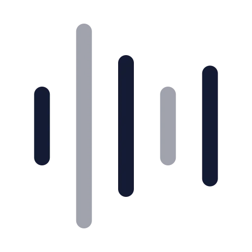 Audio Lines Icon in Twotone Rounded style