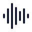Audiowave icon with duotone standard style