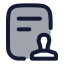 Audit icon with duotone rounded style