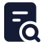 Audit icon with solid standard style
