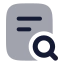 Audit icon with bulk rounded style