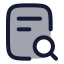Audit icon with duotone rounded style