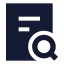 Audit icon with solid sharp style