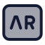 Augmentedrealityar icon with duotone standard style