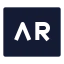 Augmentedrealityar icon with solid sharp style