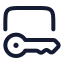 Authorized icon with stroke rounded style