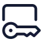 Authorized icon with stroke standard style