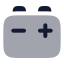 Automotivebattery icon with bulk rounded style