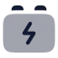 Automotivebattery icon with bulk rounded style
