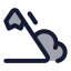 Avalanche icon with duotone standard style