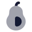 Avocado icon with bulk rounded style