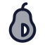 Avocado icon with duotone standard style