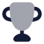 Award icon with bulk rounded style
