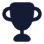 Award icon with solid rounded style