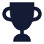 Award icon with solid sharp style