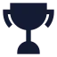 Award icon with solid sharp style