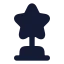 Award icon with solid rounded style
