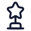 Award icon with stroke rounded style