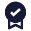 Award icon with solid sharp style