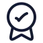 Award icon with stroke rounded style