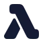 Awslambda icon with solid rounded style